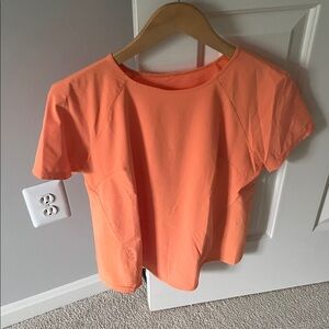 Bright Orange Short Sleeve Top